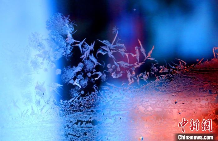 點(diǎn)點(diǎn)冰花像一個(gè)個(gè)小精靈?！O書程 攝