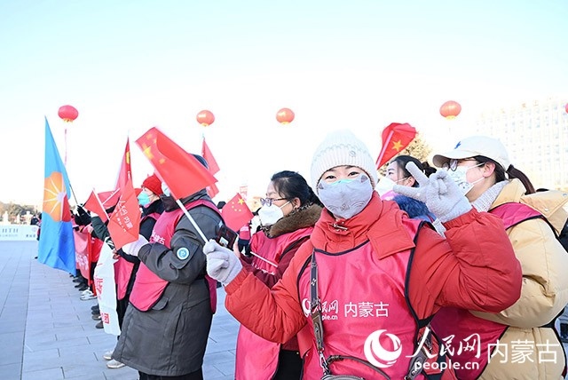 2022年呼和浩特市第七屆徒步迎新活動(dòng)現(xiàn)場(chǎng)。人民網(wǎng) 劉藝琳攝