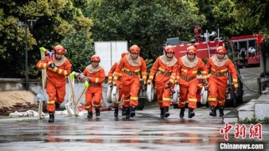 演練現(xiàn)場。瀘州消防供圖