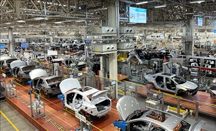 △廣汽埃安總裝車間智能生產(chǎn)線