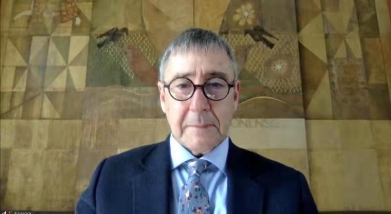 里斯本大學(xué)孔子學(xué)院葡方院長(zhǎng)若昂·巴雷羅。中國(guó)駐葡萄牙大使館供圖