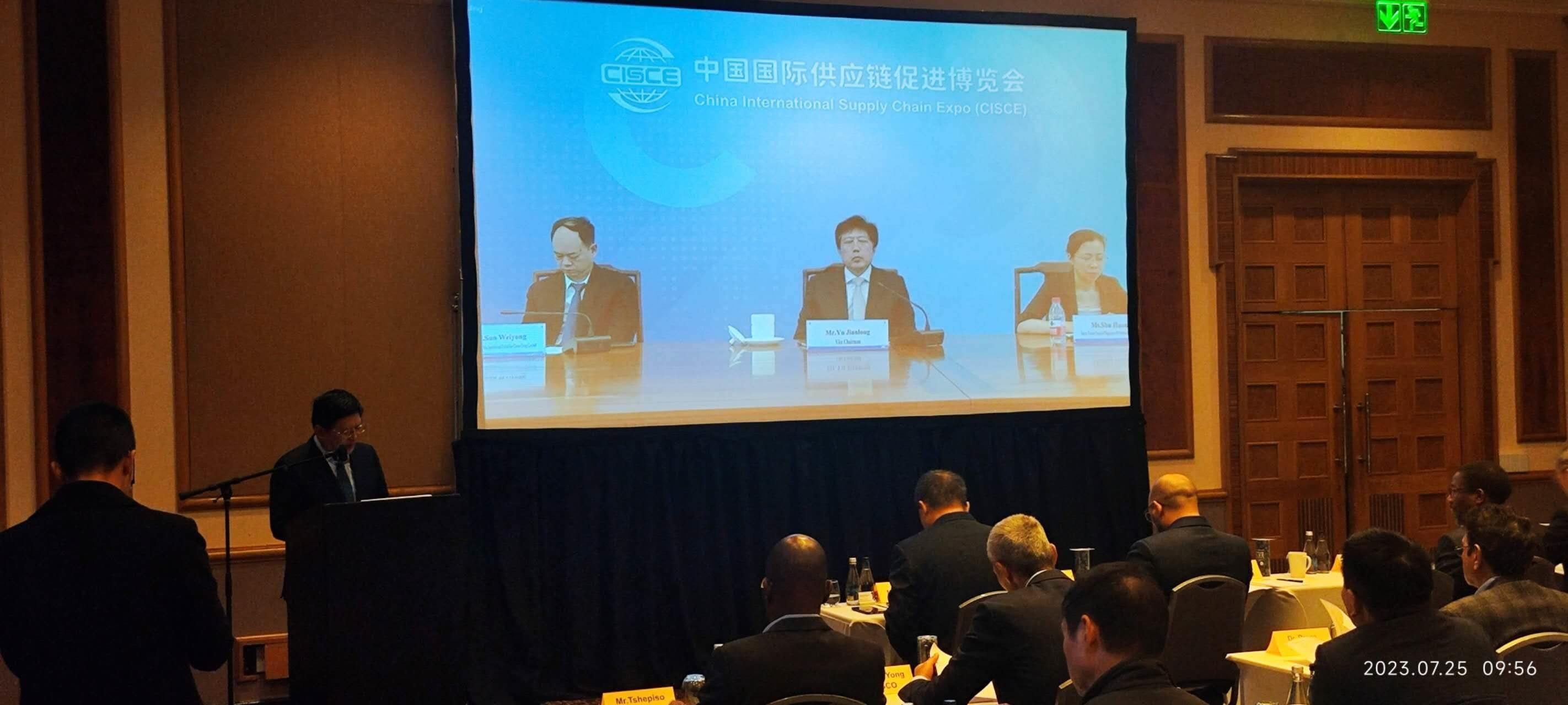 唐中東總領(lǐng)事致辭。圖片來源：貿(mào)促會(huì)