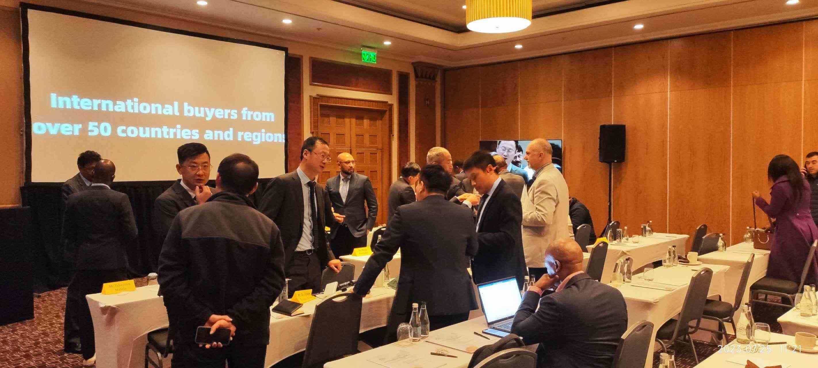 中南企業(yè)現(xiàn)場(chǎng)交流。圖片來源：貿(mào)促會(huì)