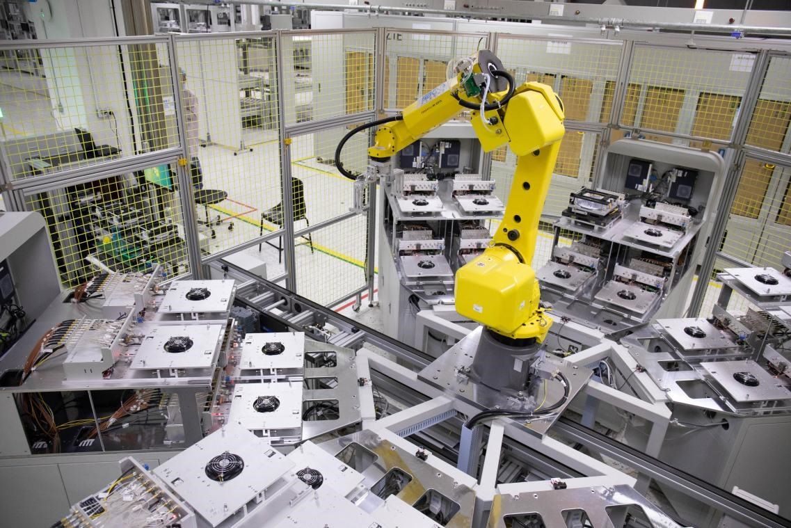 中興通訊“5G全連接智能工廠”。受訪者供圖