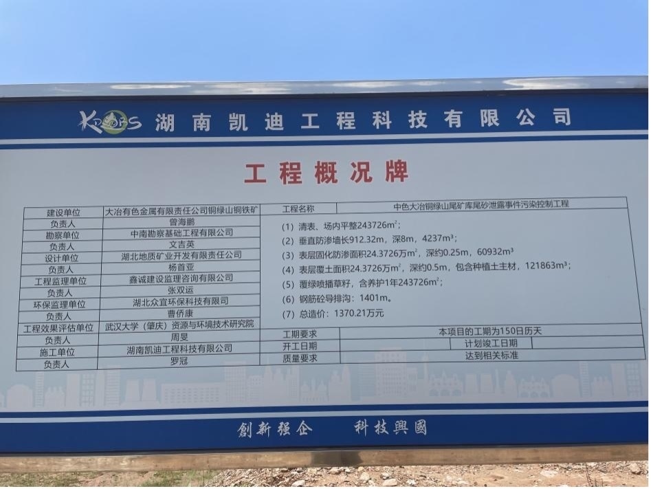 工程概況牌。 人民網(wǎng)記者 楊喬攝