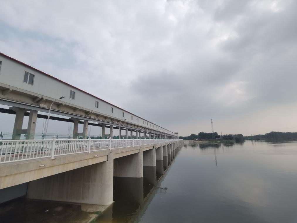 圖為獨流減河進洪南閘。新華社記者 劉惟真 攝