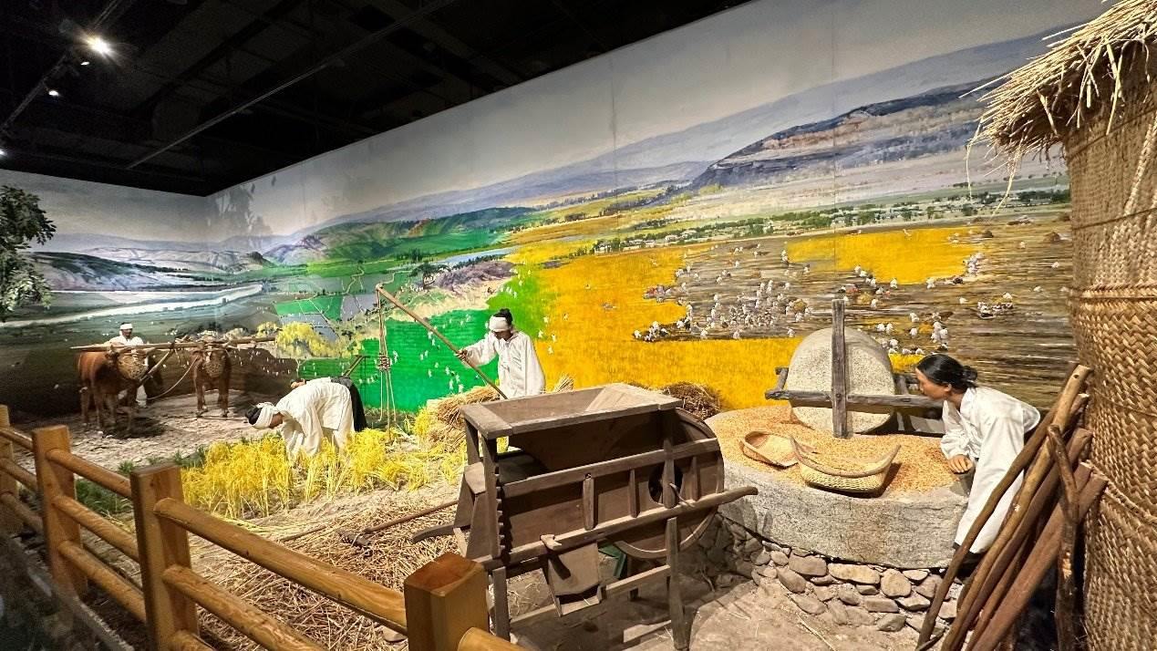 《朝鮮族民俗陳列》展廳。人民網(wǎng)記者 金洪花攝