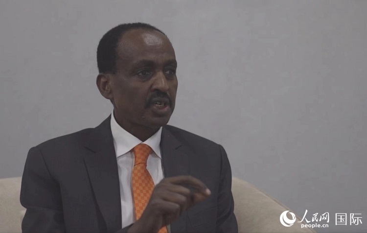 特肖梅·托加接受人民網(wǎng)專訪。人民網(wǎng)記者 劉寧攝