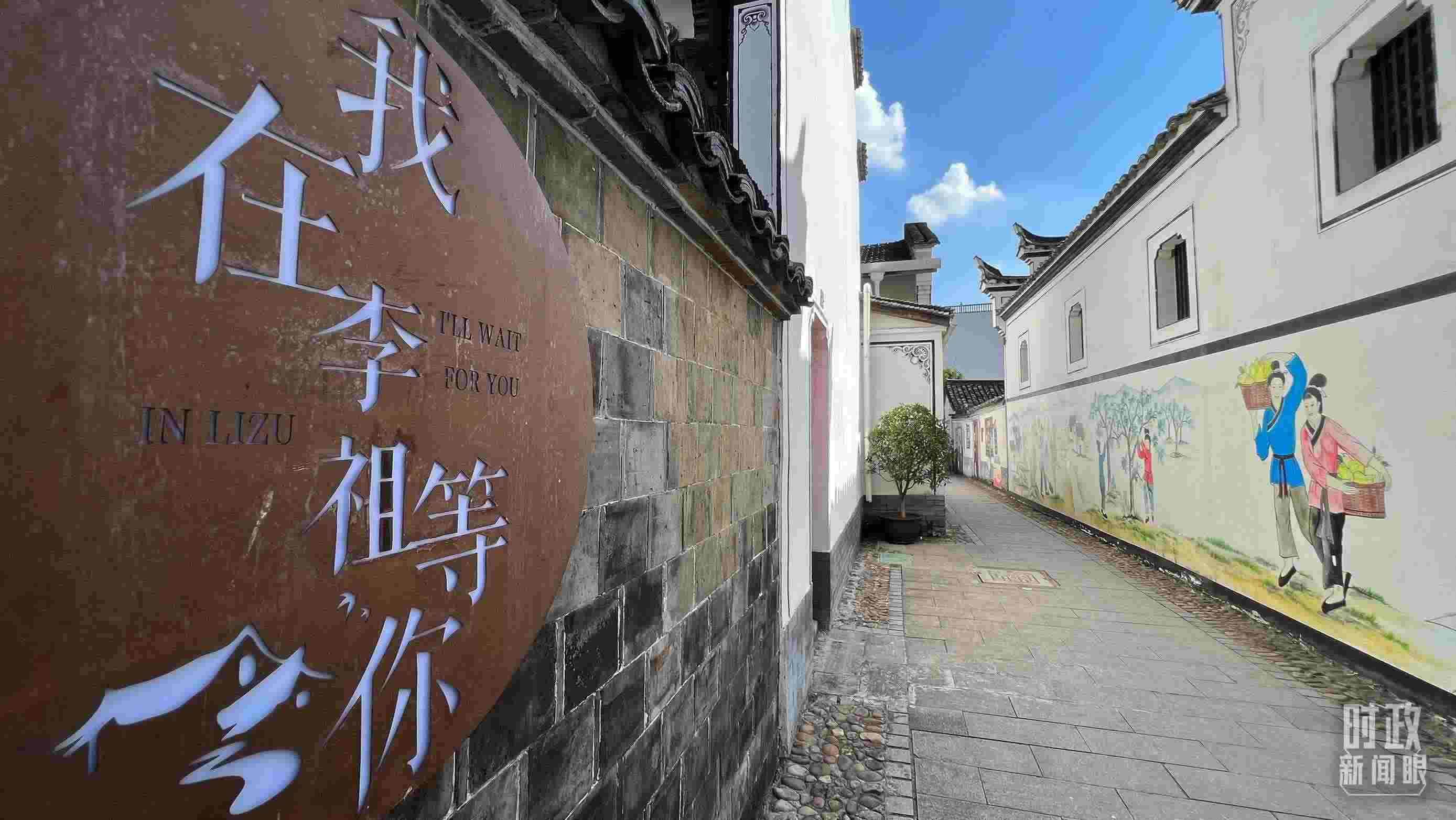 △村內(nèi)干凈整潔的小巷子。（總臺央視記者李煒拍攝）