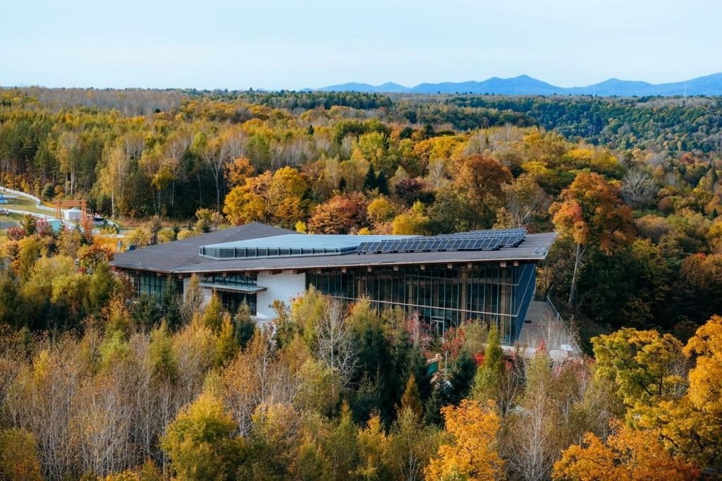 園區(qū)在多棟建筑上都安裝有分布式光伏發(fā)電設(shè)施。邱活攝