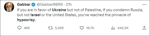 巴以爆發(fā)新沖突后，他再指西方“雙標(biāo)”