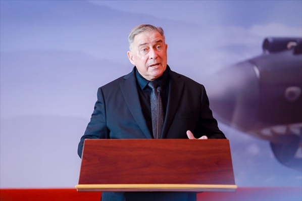 2023年10月30日，美中航空遺產(chǎn)基金會(huì)主席杰弗里·格林在中國(guó)人民抗日戰(zhàn)爭(zhēng)紀(jì)念館的活動(dòng)中發(fā)表講話。中國(guó)人民對(duì)外友好協(xié)會(huì)供圖