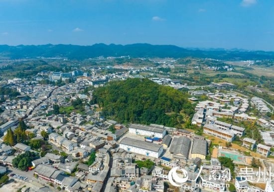 航拍舊州古鎮(zhèn)。人民網(wǎng) 陽茜攝