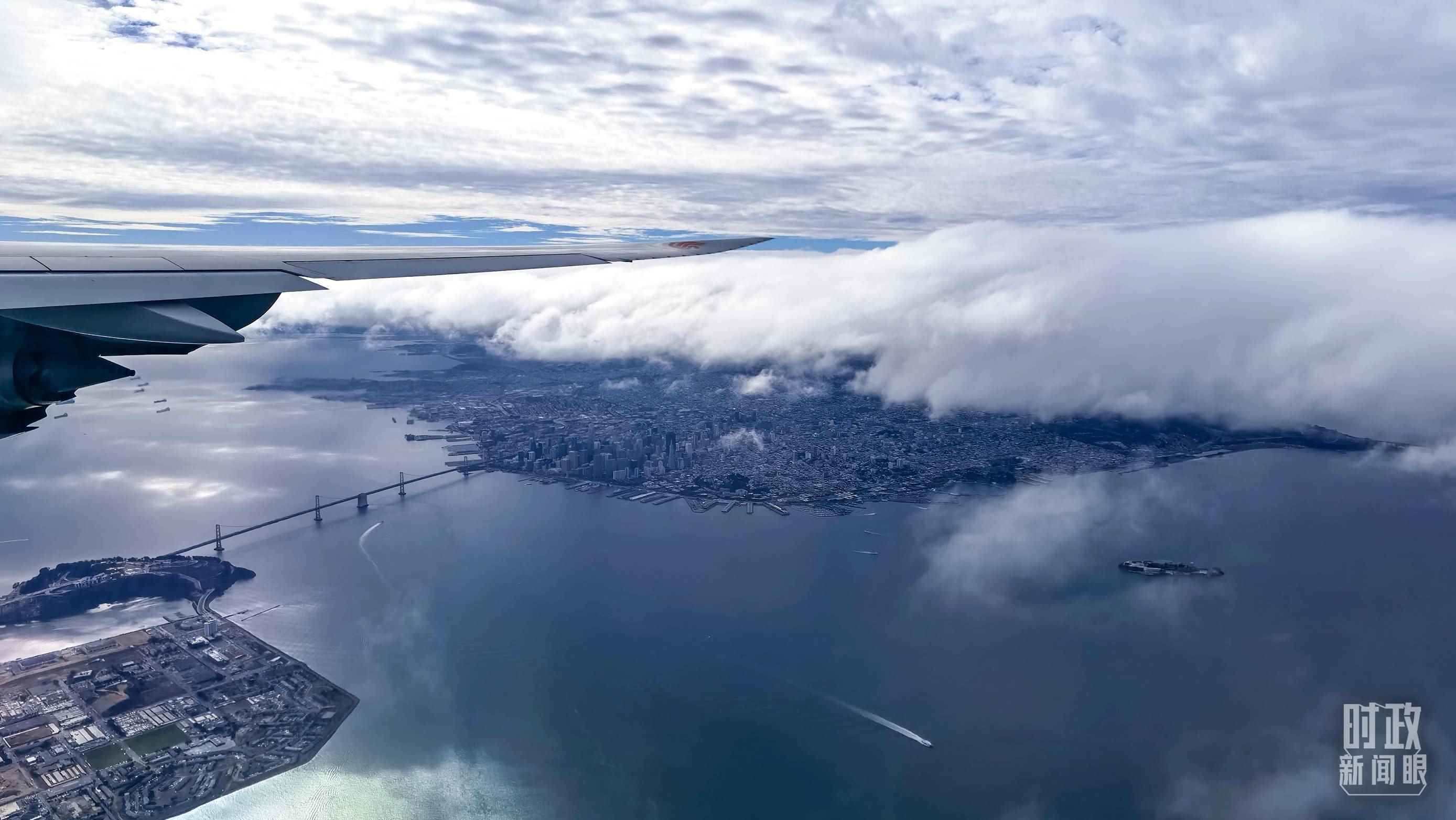 △俯瞰舊金山。（總臺央視記者馬亞陽拍攝）