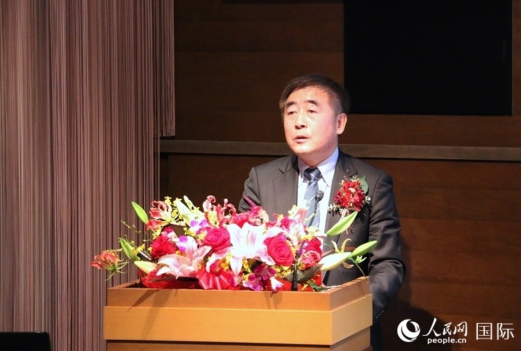 科盟會(huì)長楊克儉發(fā)表致辭。人民網(wǎng) 許可攝