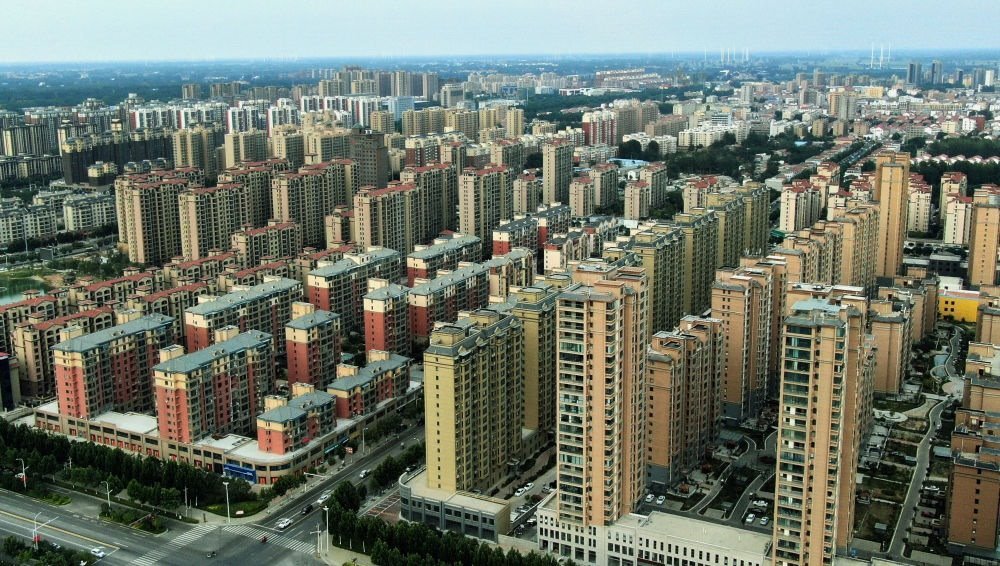 這是2021年6月23日拍攝的蘭考縣縣城（無人機(jī)照片）。新華社記者 李安 攝