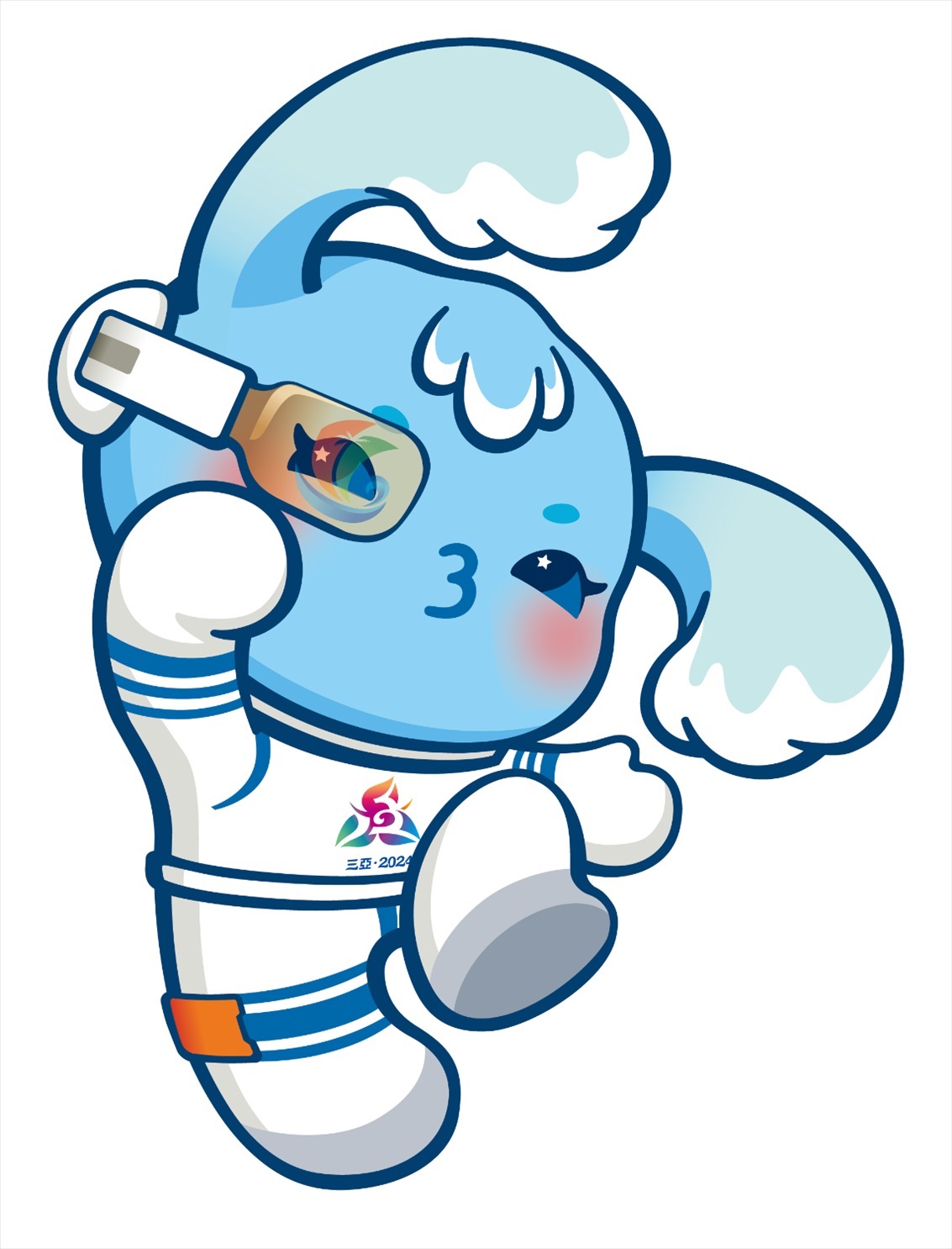 第十二屆全國少數民族傳統體育運動會吉祥物“吉貝”。第十二屆全國少數民族傳統體育運動會組委會供圖