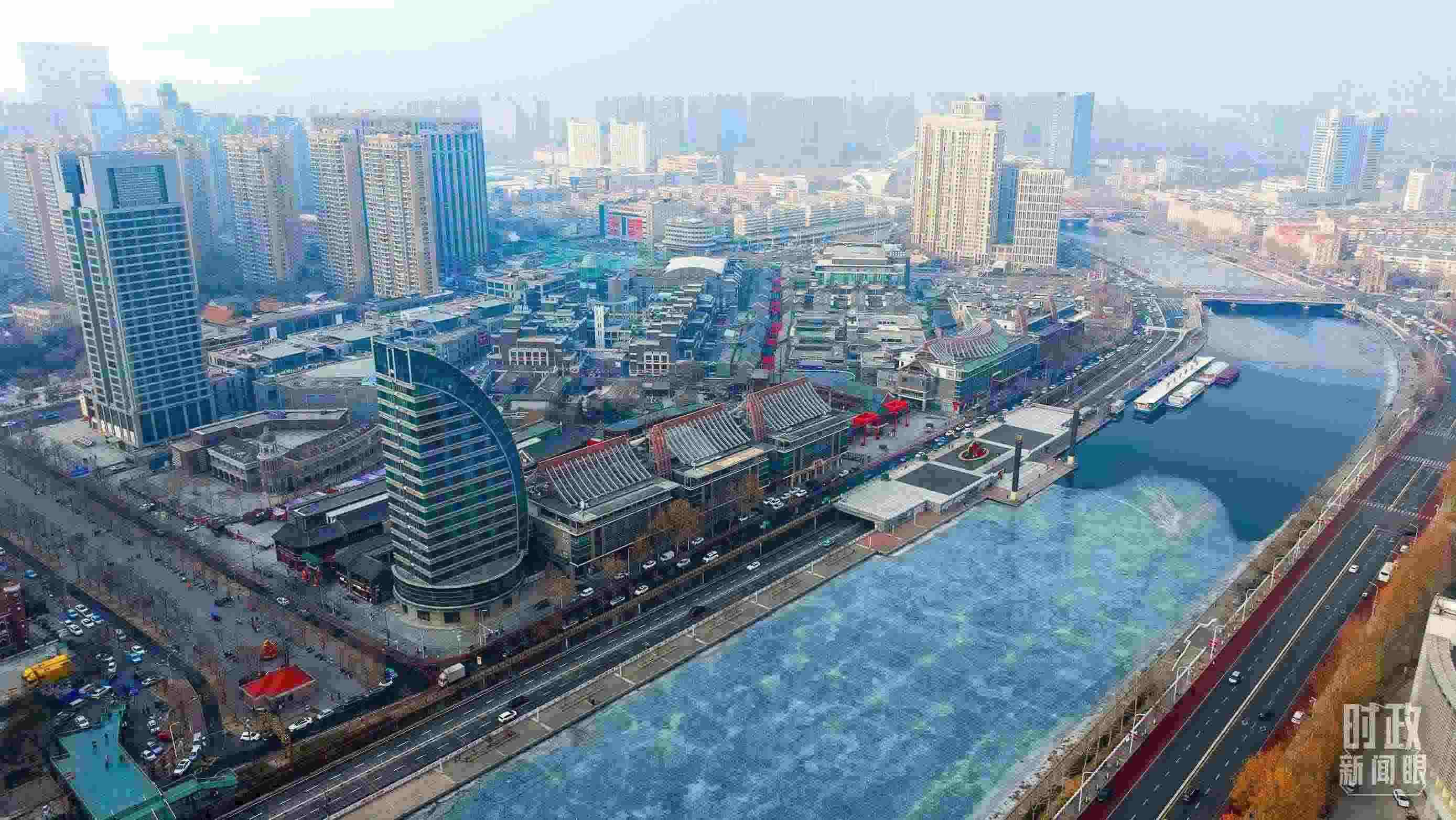 △天津航拍。（總臺(tái)記者劉功河拍攝）