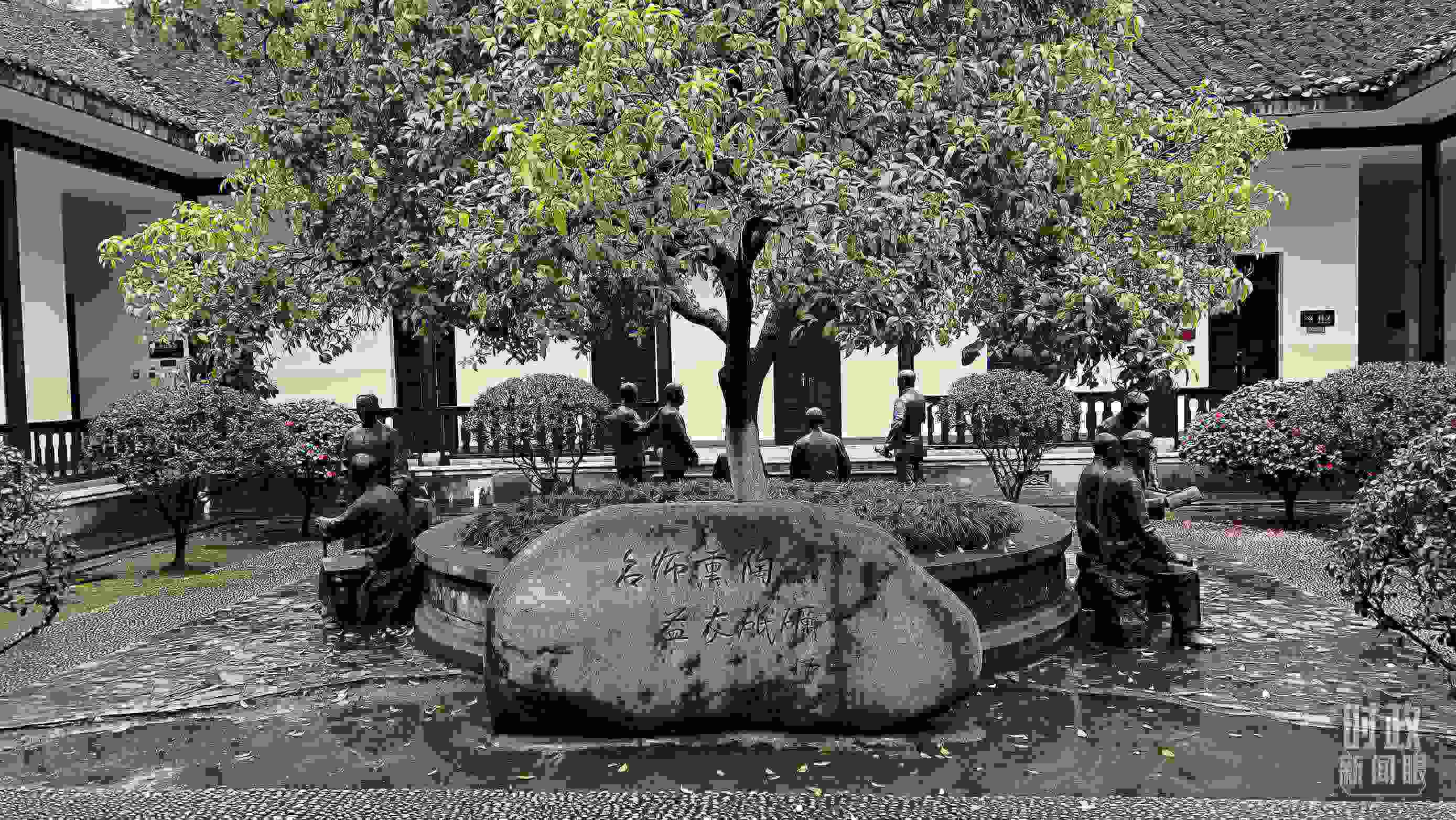 △湖南第一師范學(xué)院（城南書院校區(qū)）。（總臺央視記者覃思拍攝）