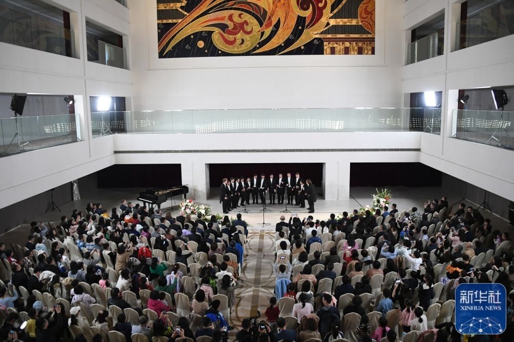 3月21日拍攝的“春暖·金融街韻律專場音樂會”現場。新華社記者 任超 攝