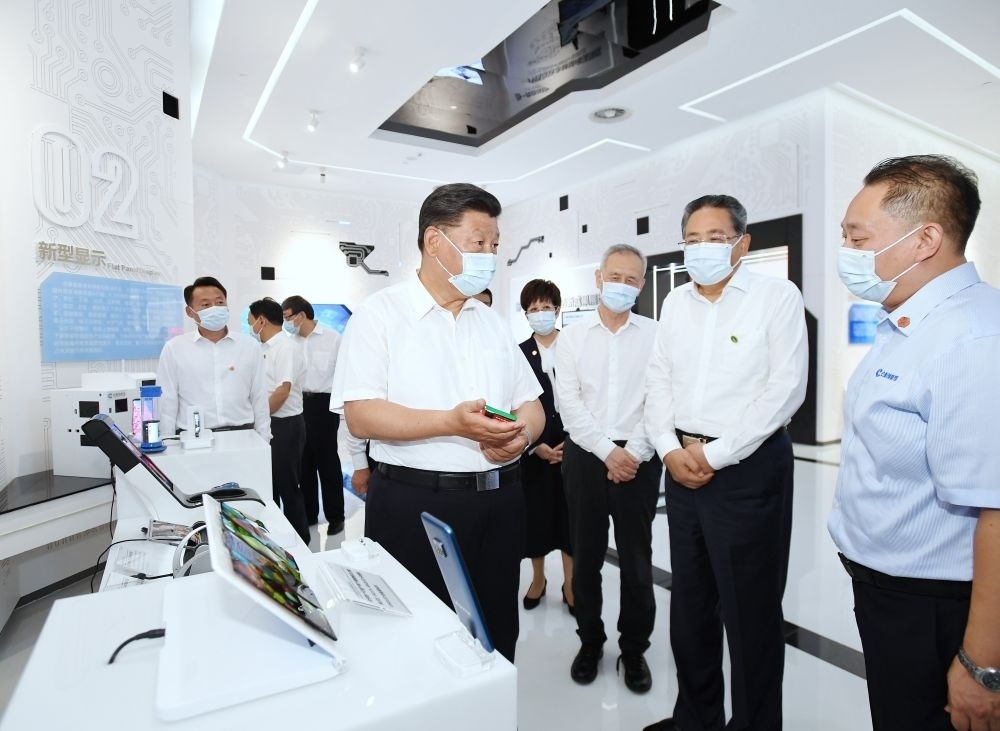 2020年8月19日下午，習(xí)近平總書記在安徽省合肥市參觀安徽創(chuàng)新館，了解安徽省科技創(chuàng)新和新興產(chǎn)業(yè)發(fā)展情況。