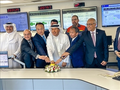 圖為燃機(jī)點火儀式，主辦方供圖