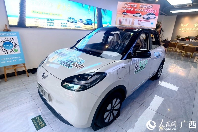 五菱汽車推出置換補(bǔ)貼。人民網(wǎng)記者 陳燕攝