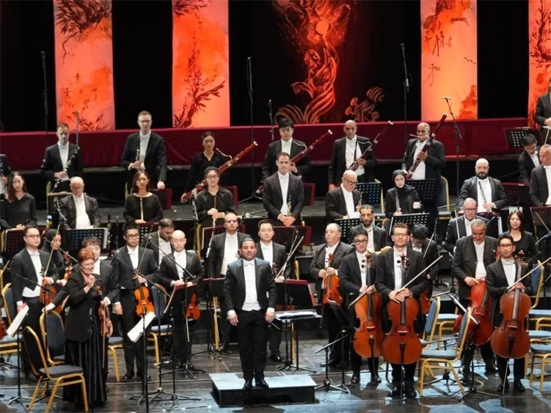 阿爾及爾歌劇院交響樂(lè)團(tuán)演出活動(dòng)現(xiàn)場(chǎng)。蘇州交響樂(lè)團(tuán)供圖