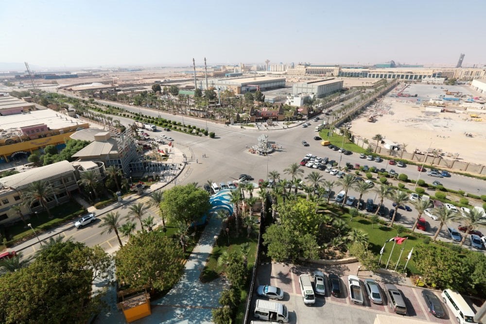 這是2023年8月10日在埃及蘇伊士省拍攝的中埃·泰達(dá)蘇伊士經(jīng)貿(mào)合作區(qū)。新華社記者 隋先凱 攝