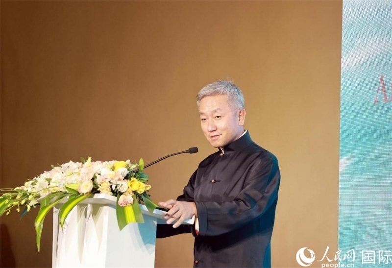 張益明大使致辭。人民網(wǎng)記者 管克江攝