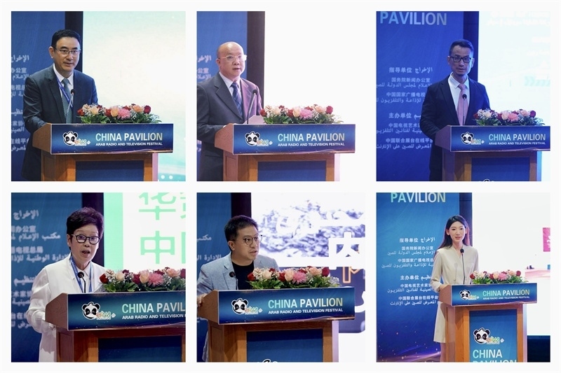 中國(guó)視聽(tīng)機(jī)構(gòu)代表推介優(yōu)秀作品。主辦方供圖