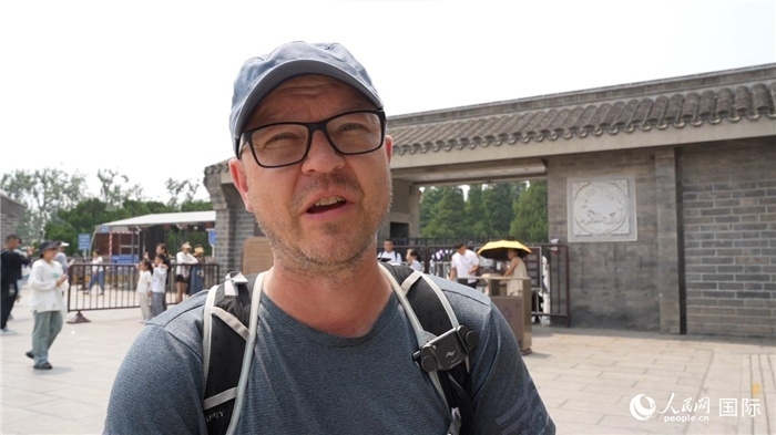 圖為德國(guó)籍游客安德烈亞斯·西伯特。人民網(wǎng)記者 吳超嵐攝