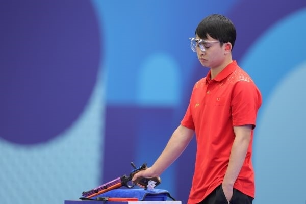 謝瑜在比賽中。 人民日報(bào)報(bào)道團(tuán) 陶相安攝