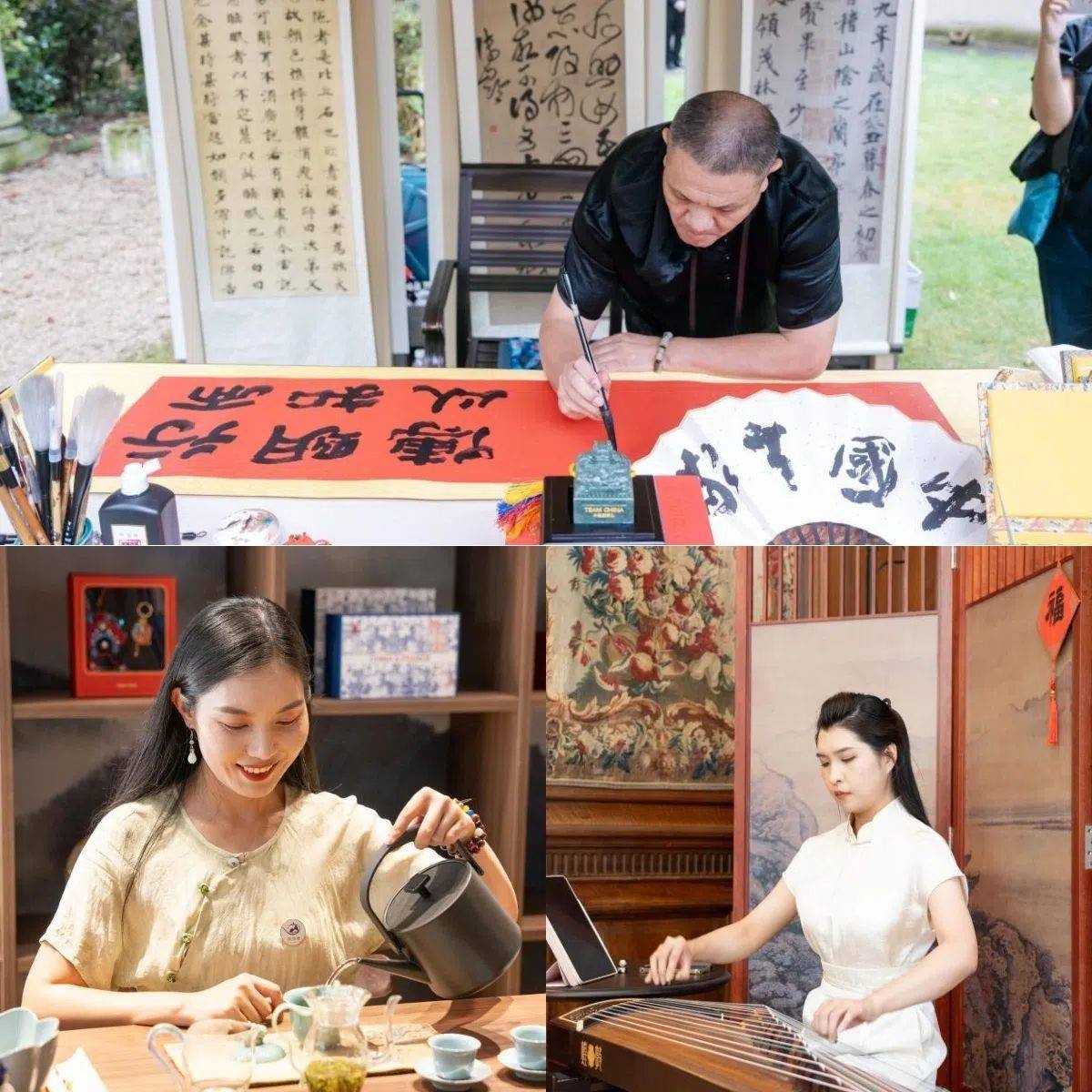 中國非遺與傳統(tǒng)文化展區(qū)引人入勝。 “中國之家”供圖