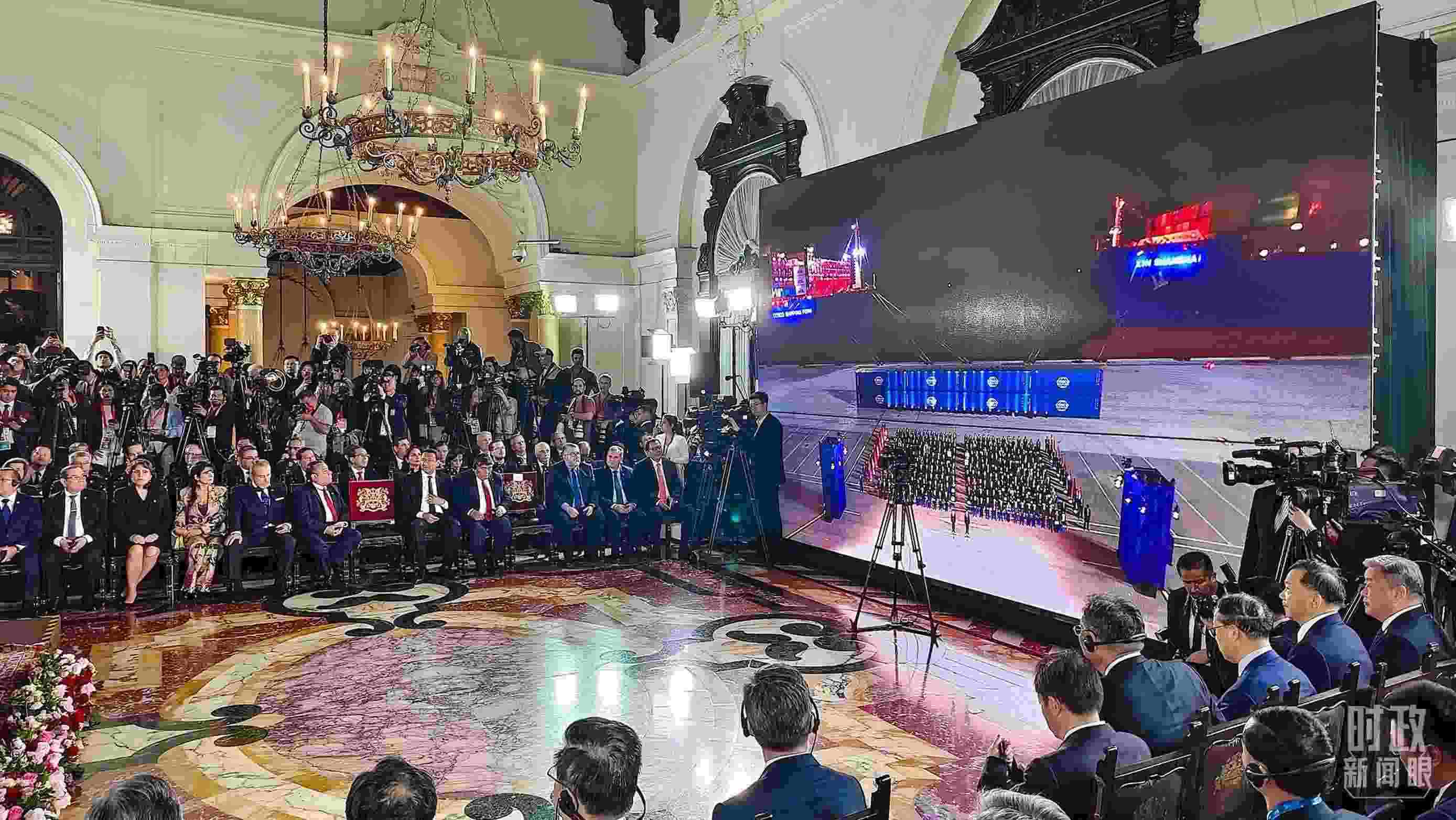 錢凱港開港儀式現(xiàn)場(chǎng)。（總臺(tái)央視記者韓銳拍攝）