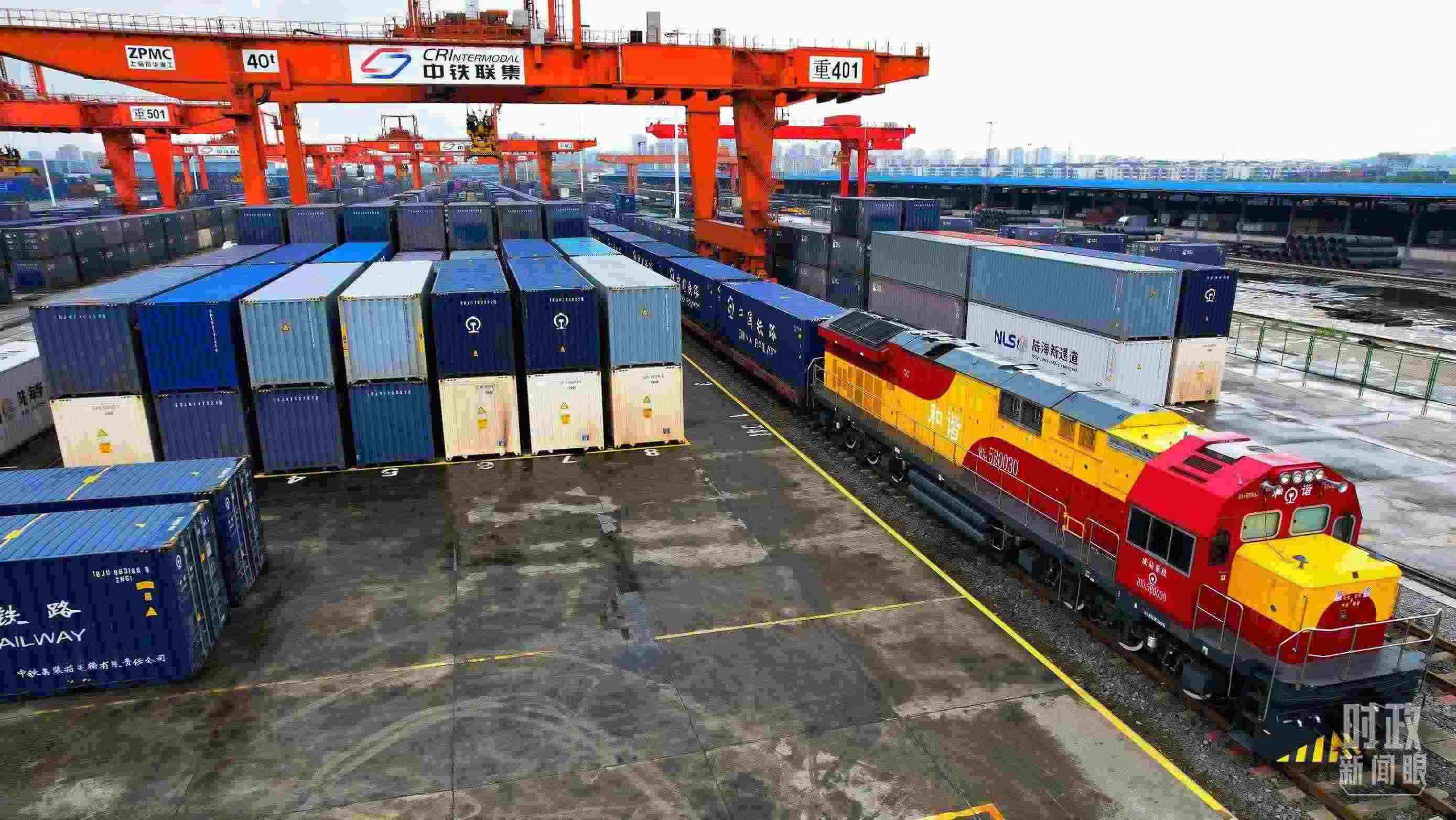 △重慶國際物流樞紐園區(qū)。（總臺記者劉雨拍攝）