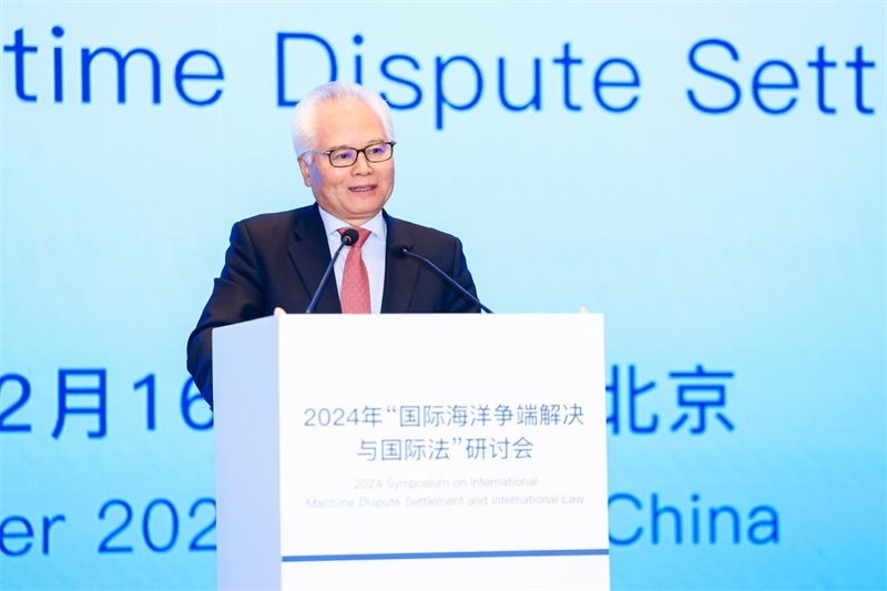 華陽海洋研究中心理事長、中國南海研究院學術委員會主席吳士存在開幕式致歡迎辭。華陽海洋研究中心供圖