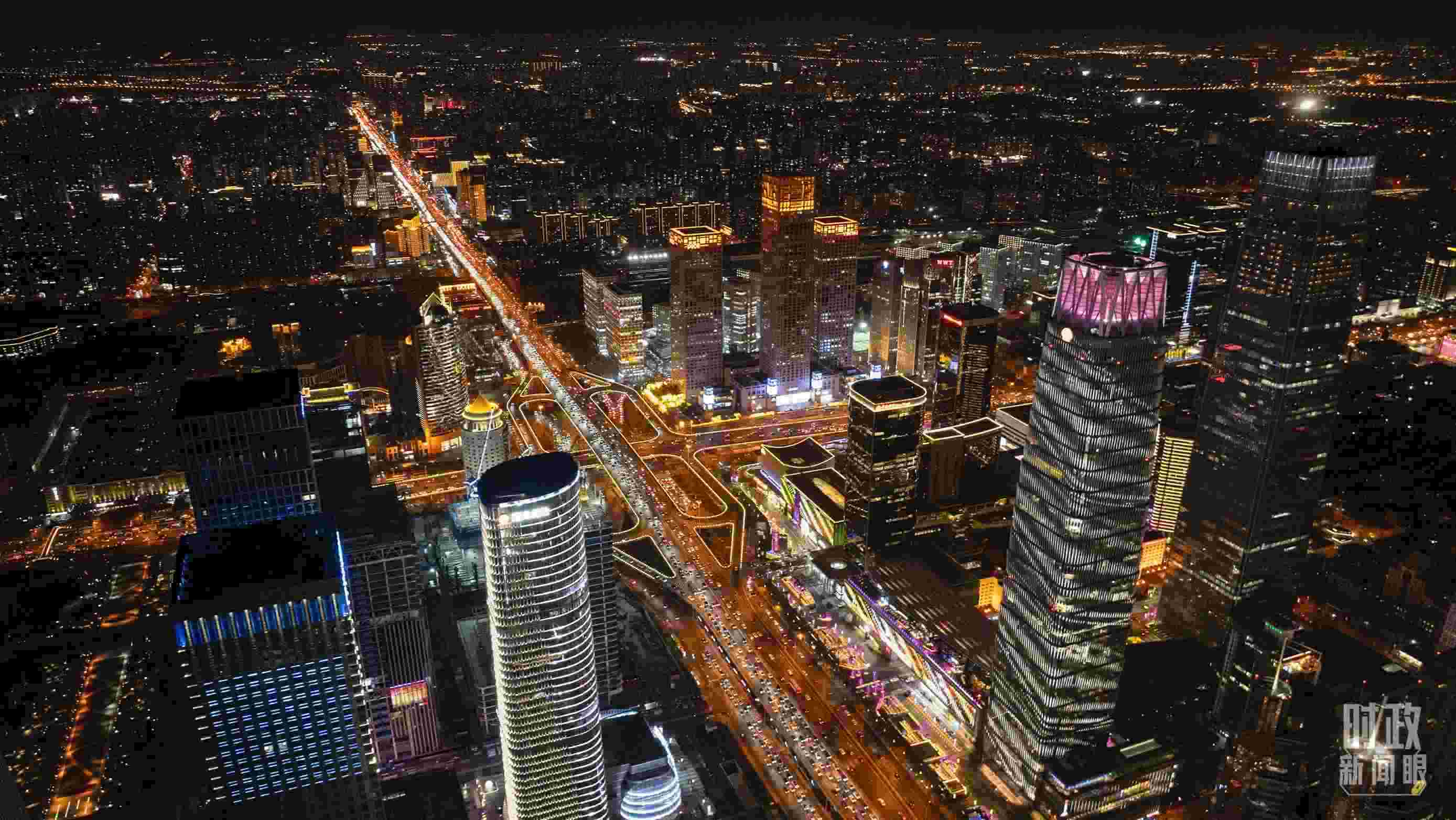 △北京CBD（中央商務(wù)區(qū)）。（總臺記者郭增浩拍攝）