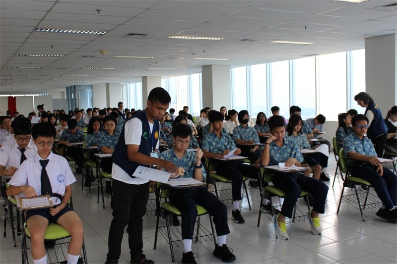 考試現(xiàn)場。印尼雅加達華文教育協(xié)調(diào)機構(gòu)供圖