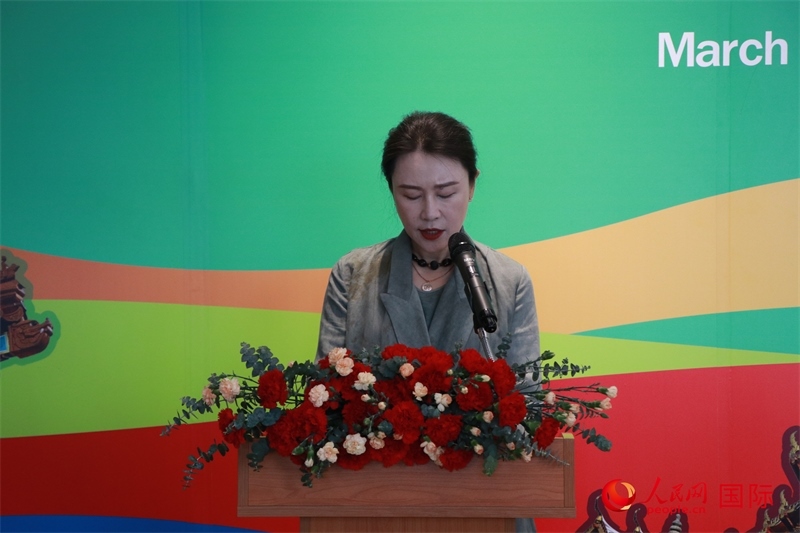 華彬文化基金會(huì)秘書長(zhǎng)盧戰(zhàn)發(fā)表講話。朱瀟逸攝