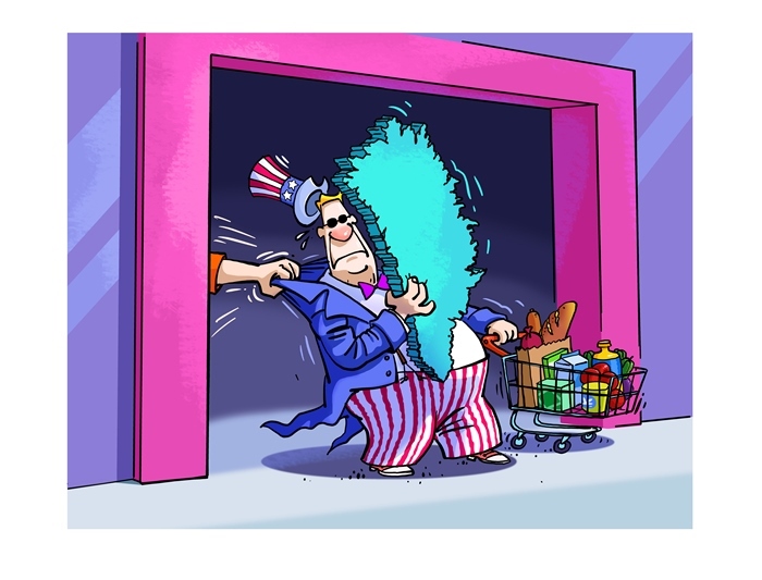 漫畫作者：馬宏亮（人民網(wǎng)版權(quán)圖片，未經(jīng)授權(quán)請勿轉(zhuǎn)載。）