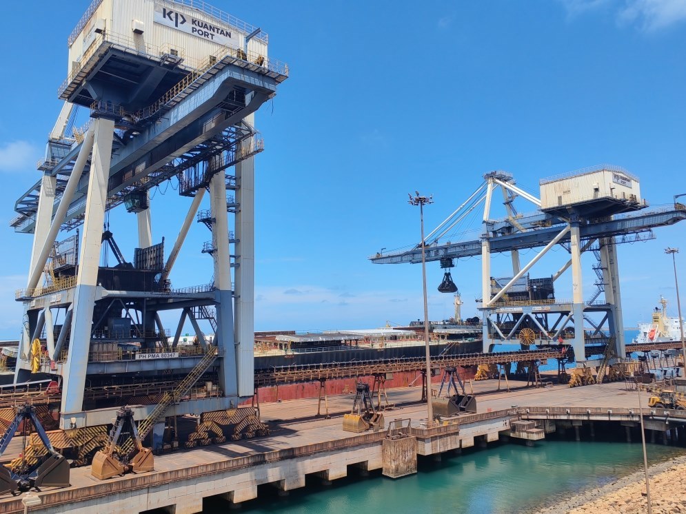 關(guān)丹港一景。（人民日?qǐng)?bào)記者楊一 攝）