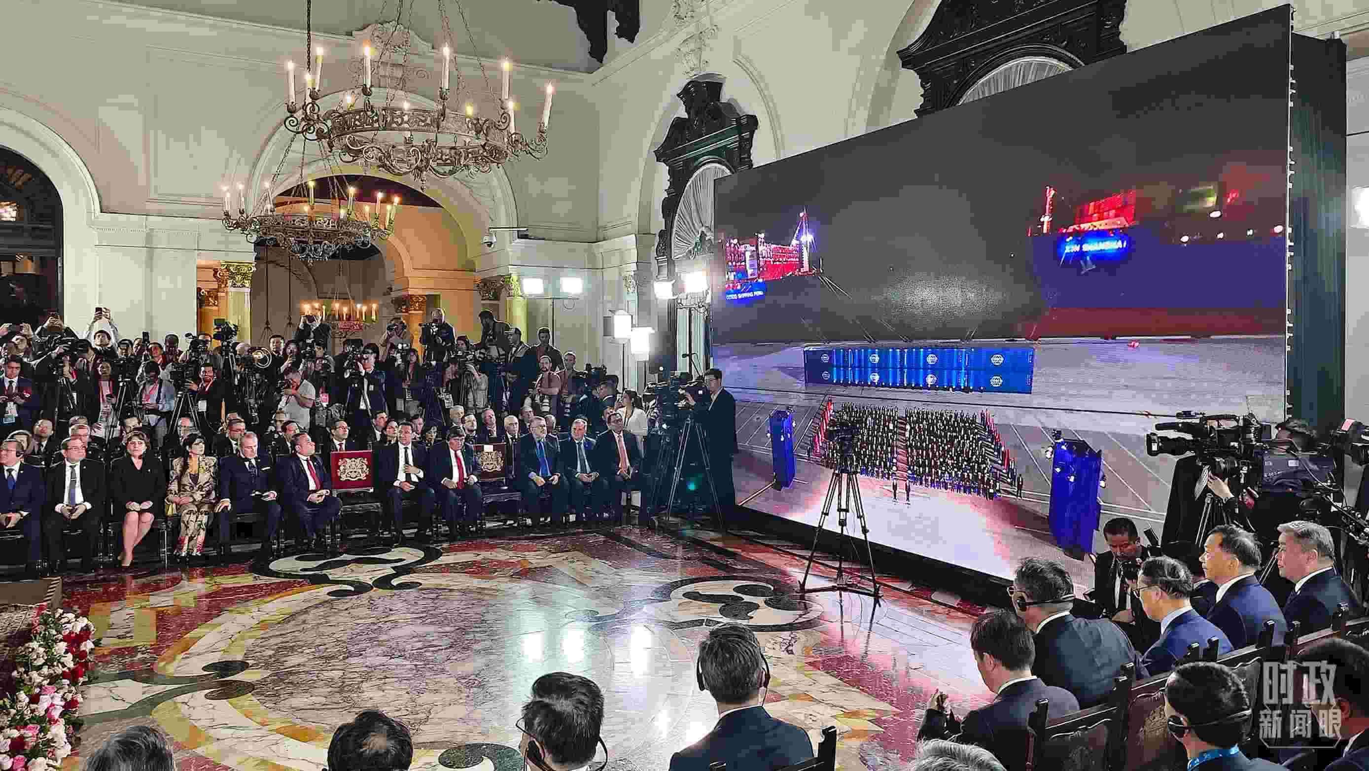 錢凱港開港儀式現(xiàn)場。（總臺央視記者韓銳拍攝）