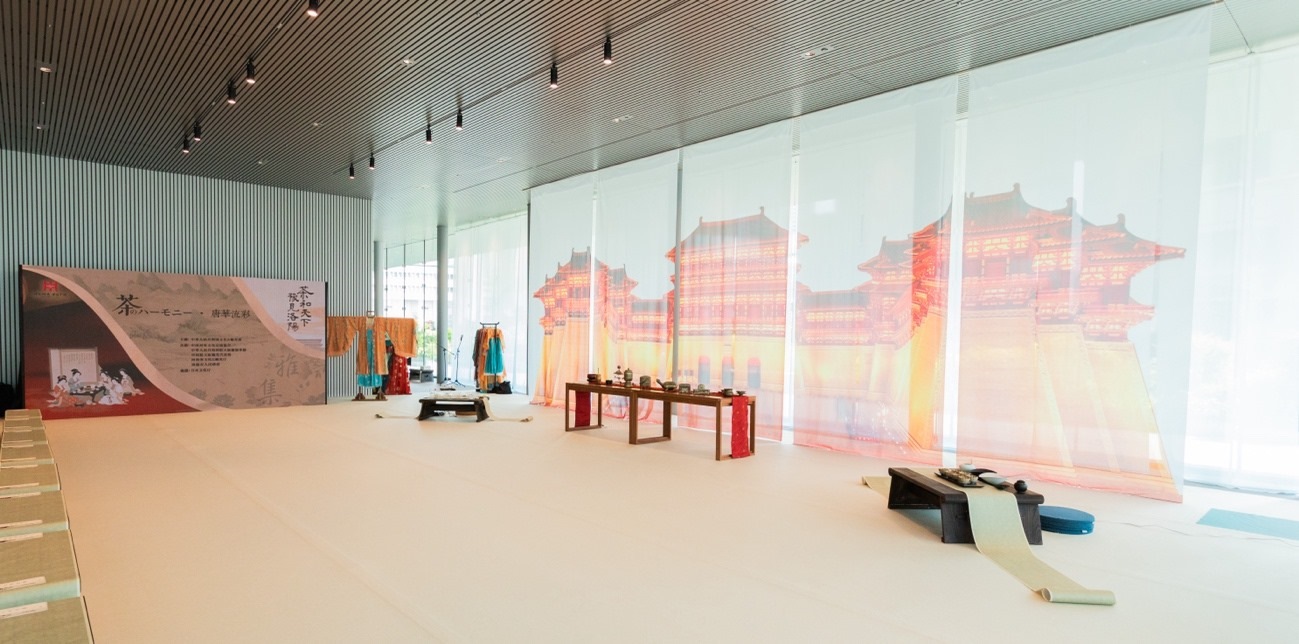 “茶和天下 豫見(jiàn)洛陽(yáng)”雅集空間。中國(guó)駐大阪旅游辦事處供圖