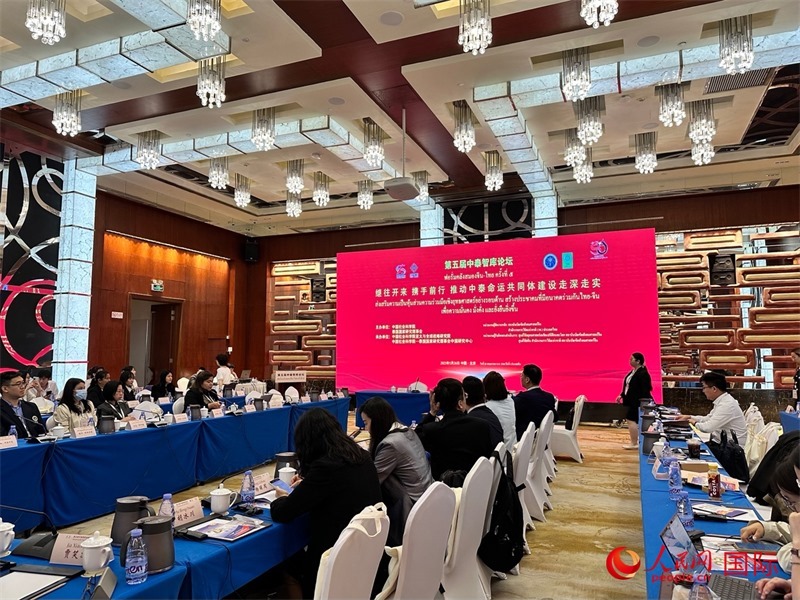 第五屆中泰智庫(kù)論壇現(xiàn)場(chǎng)。人民網(wǎng) 孫書(shū)宇攝